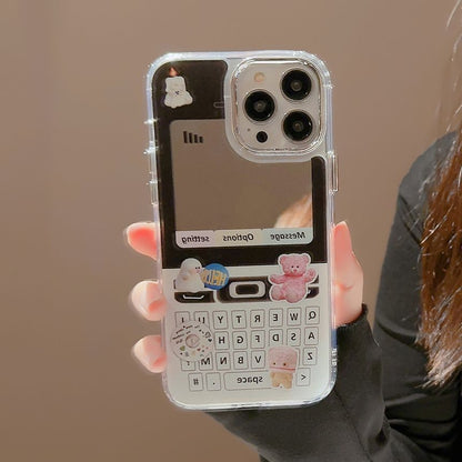 Vintage Cellphone Case Mirrored Print Phone