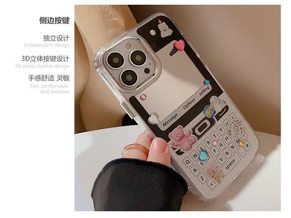 Vintage Cellphone Case Mirrored Print Phone