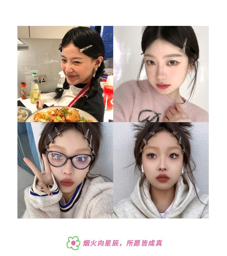 Clip Set Hair Metallic