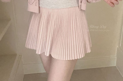 V-Neck Button-Up Pointelle Knit Cardigan