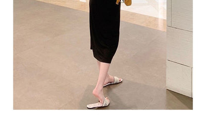 Thin Strap Plain Mini Dress