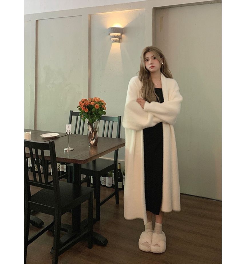 Open Front Knit Cardigan