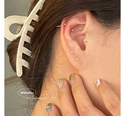 Rhinestone Earring Alloy Set: Stud Pair 2