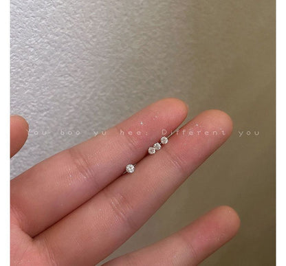 Rhinestone Earring Alloy Set: Stud Pair 2