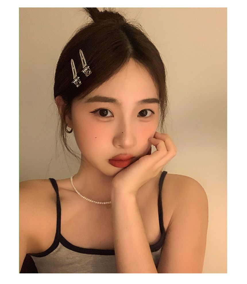 Hair Clip Set Metallic