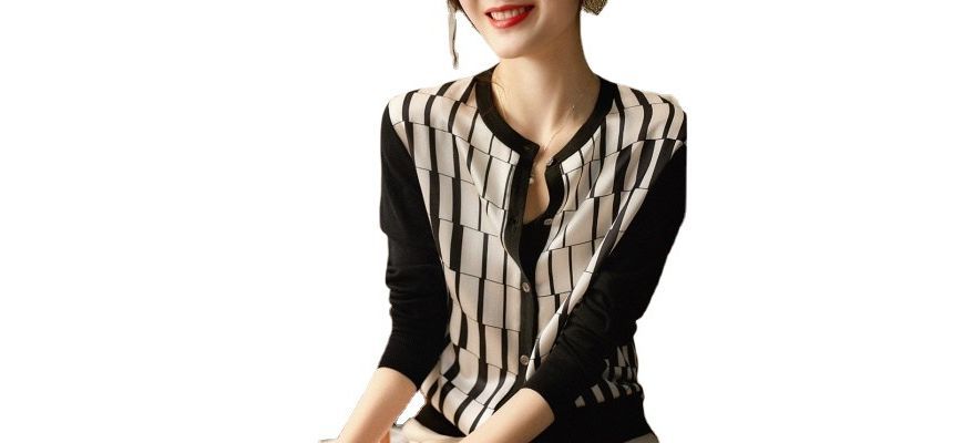 Plaid Button-Front Cardigan