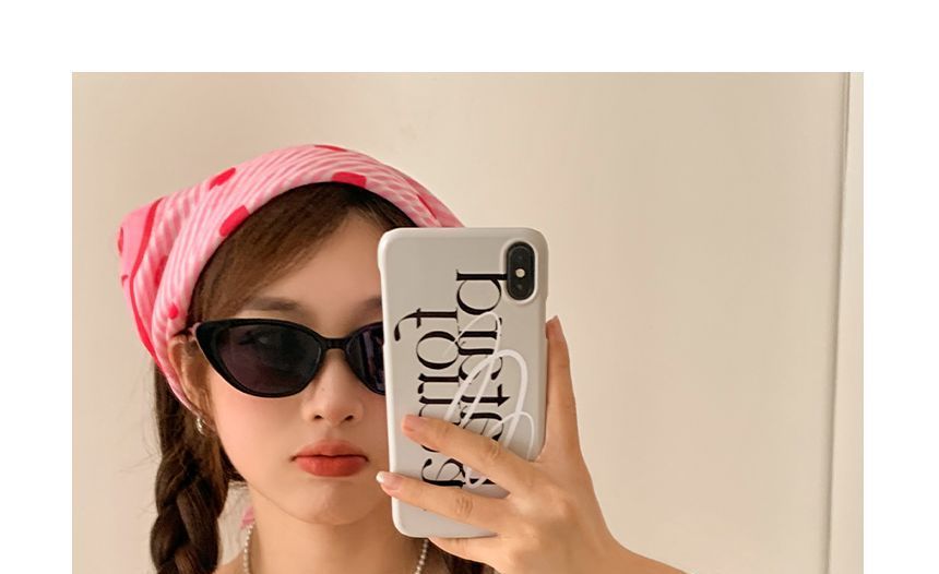 Eye Cat Heart Headkerchief Sunglasses Print /