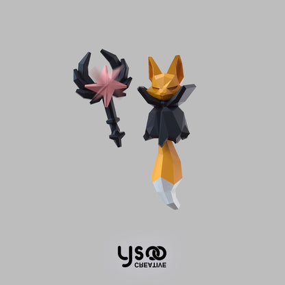 Fox Staff Halloween Earring Magic