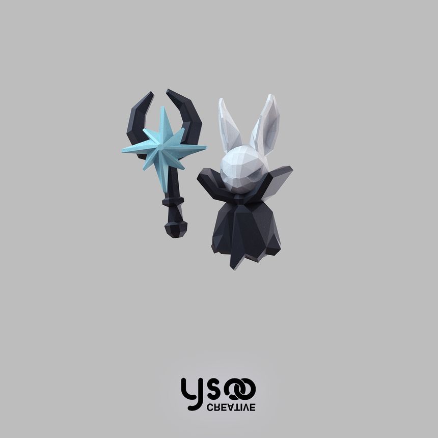 Fox Staff Halloween Earring Magic