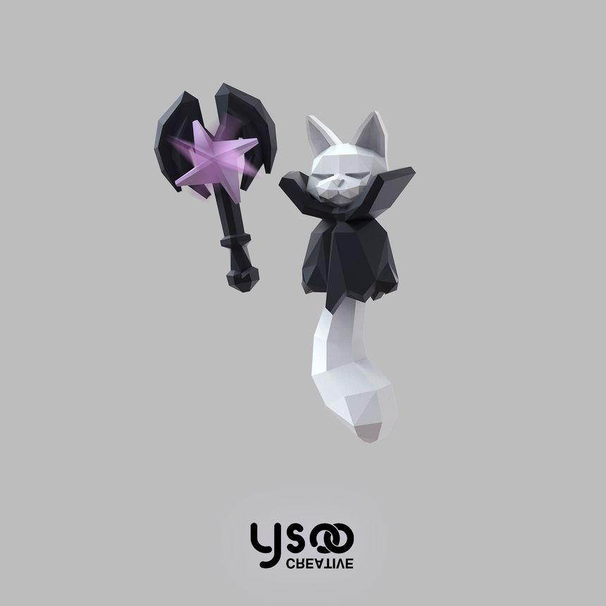 Fox Staff Halloween Earring Magic