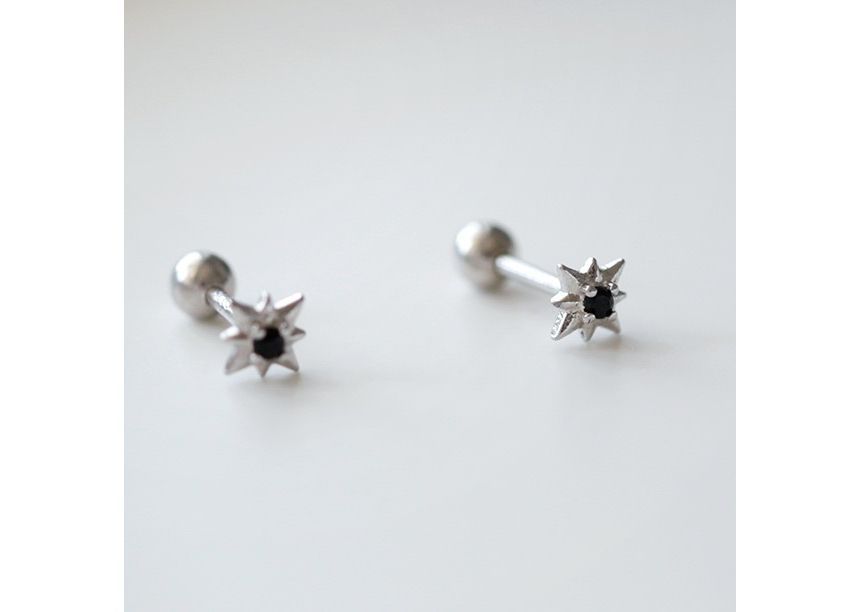 Silver Sterling Star Stud Earring