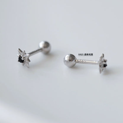 Silver Sterling Star Stud Earring