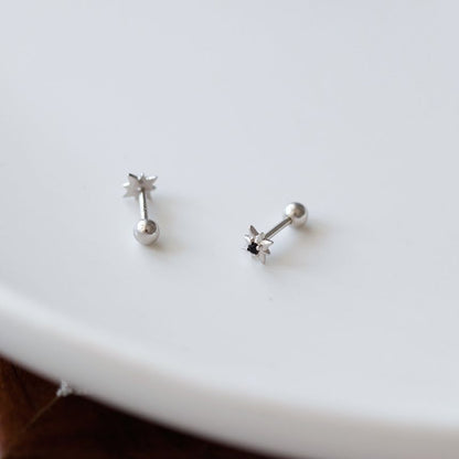 Silver Sterling Star Stud Earring