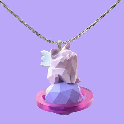 Necklace Pig Planet