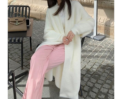 Open Front Long Knit Cardigan