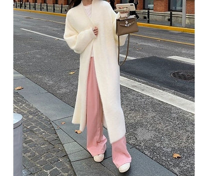 Open Front Long Knit Cardigan