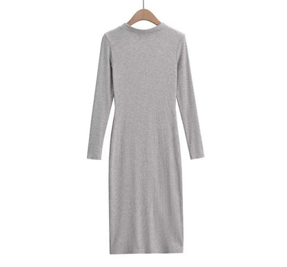 V-Neck Long Sleeve Knit Cardigan