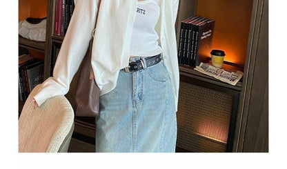 Button-Up Knit Cardigan