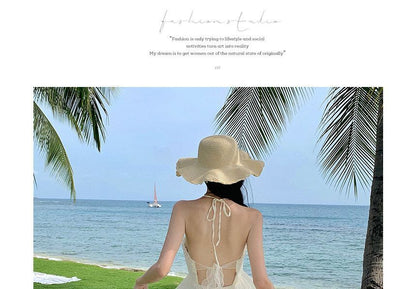 Thin Strap Lace Midi A-Line Dress