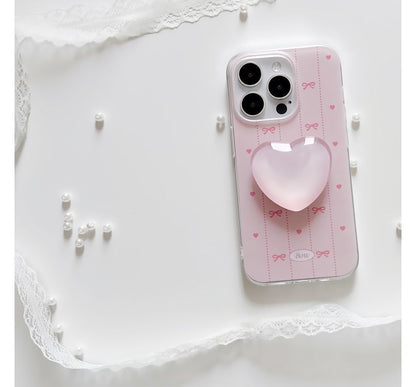 / Heart Phone Case Bow Stand