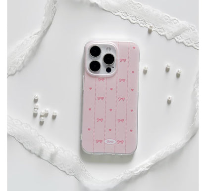 / Heart Phone Case Bow Stand