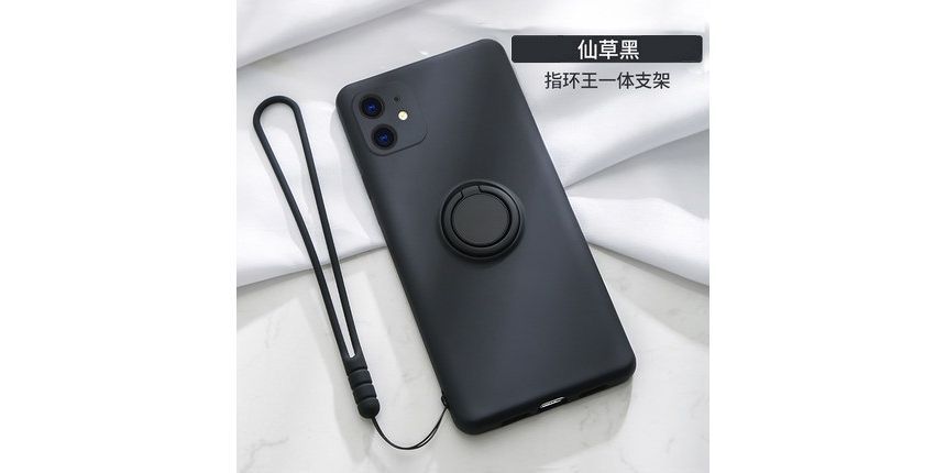 Stand Phone Ring Plain Case