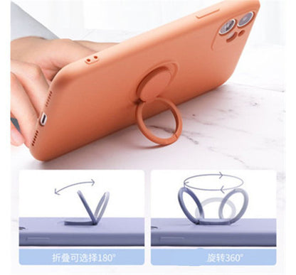 Phone Plain Stand Ring Case