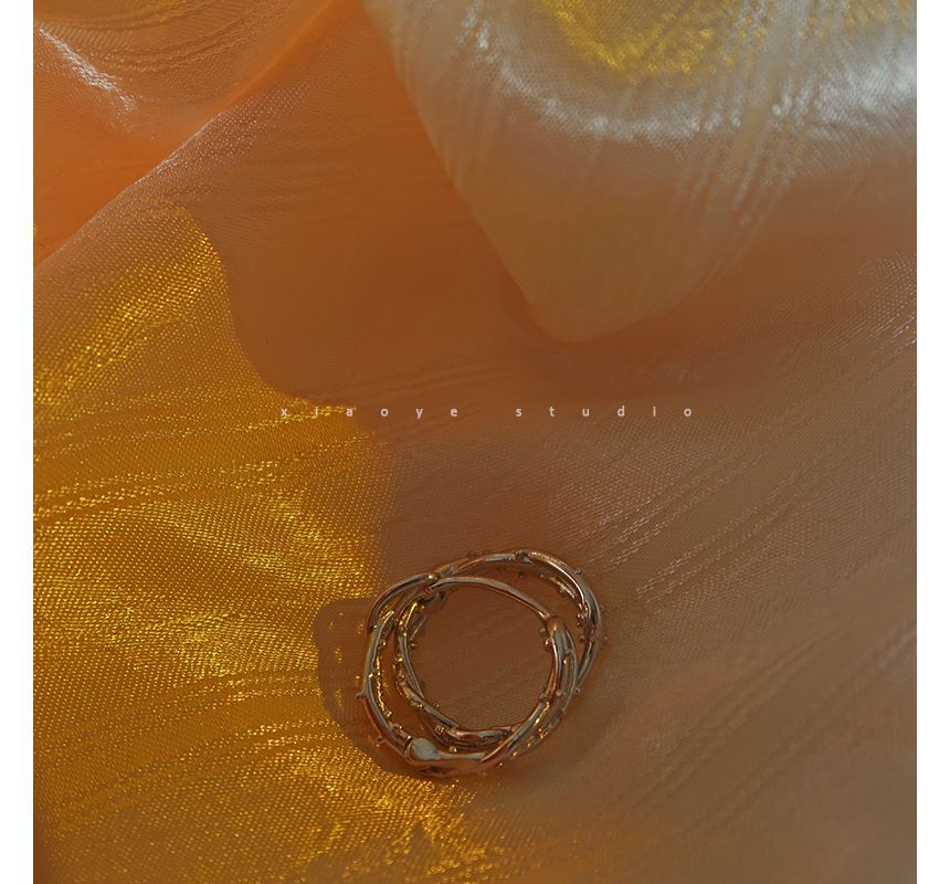 Earring Thorn Hoop Silver Sterling