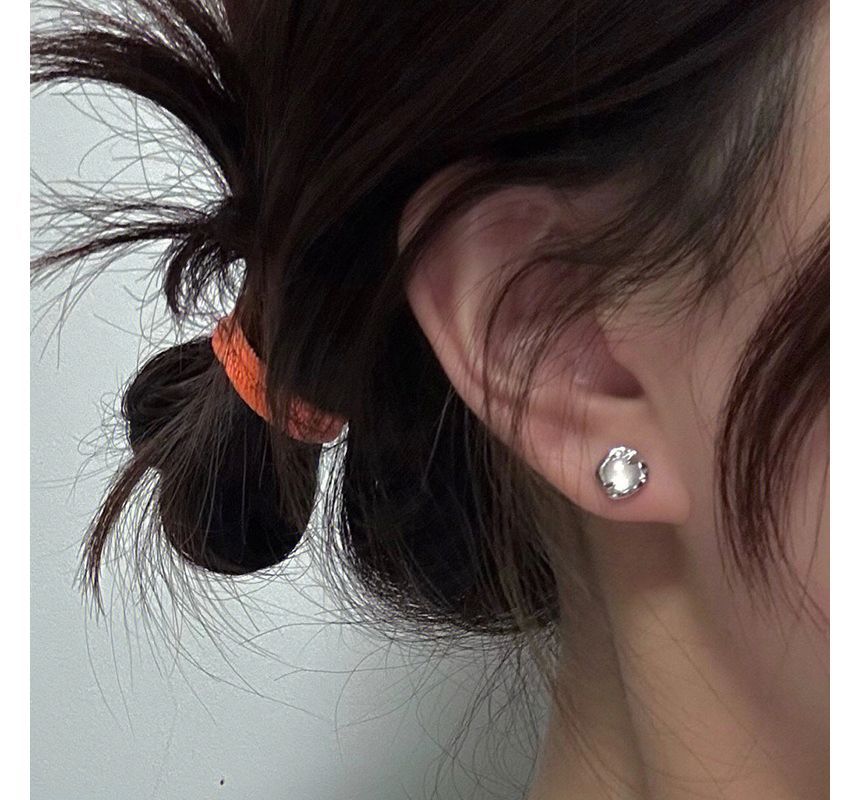 Agate Earring Alloy Stud