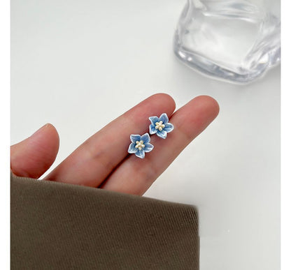 Earring Alloy Floral Acrylic Stud