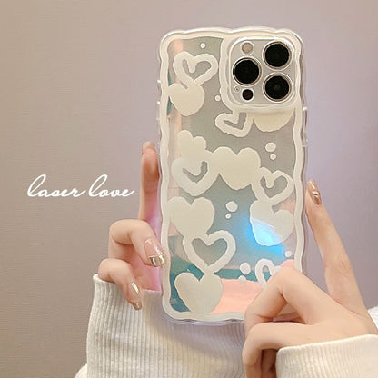 Holographic Case Phone Heart