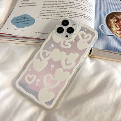 Holographic Case Phone Heart