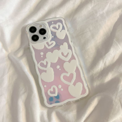 Holographic Case Phone Heart