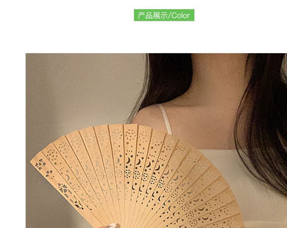 Fan Wooden Hand Foldable Cutout