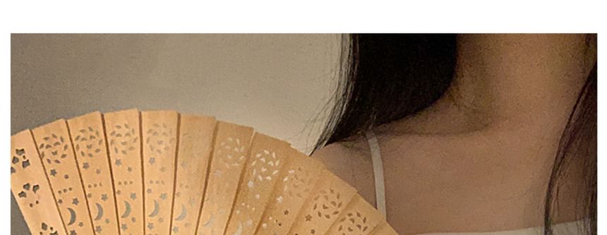 Fan Wooden Hand Foldable Cutout