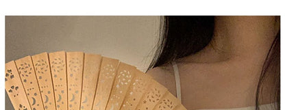 Fan Wooden Hand Foldable Cutout