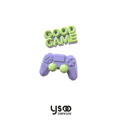 Earring Asymmetrical Drop Ear Clip-On Gamepad Cuff / Lettering