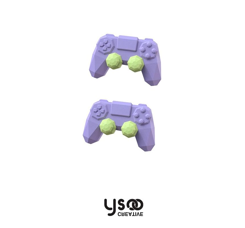 Earring Asymmetrical Drop Ear Clip-On Gamepad Cuff / Lettering