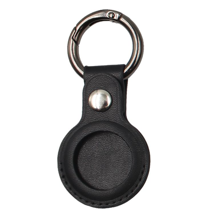 Faux AirTag Holder Keyring Leather