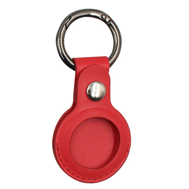 Faux AirTag Holder Keyring Leather