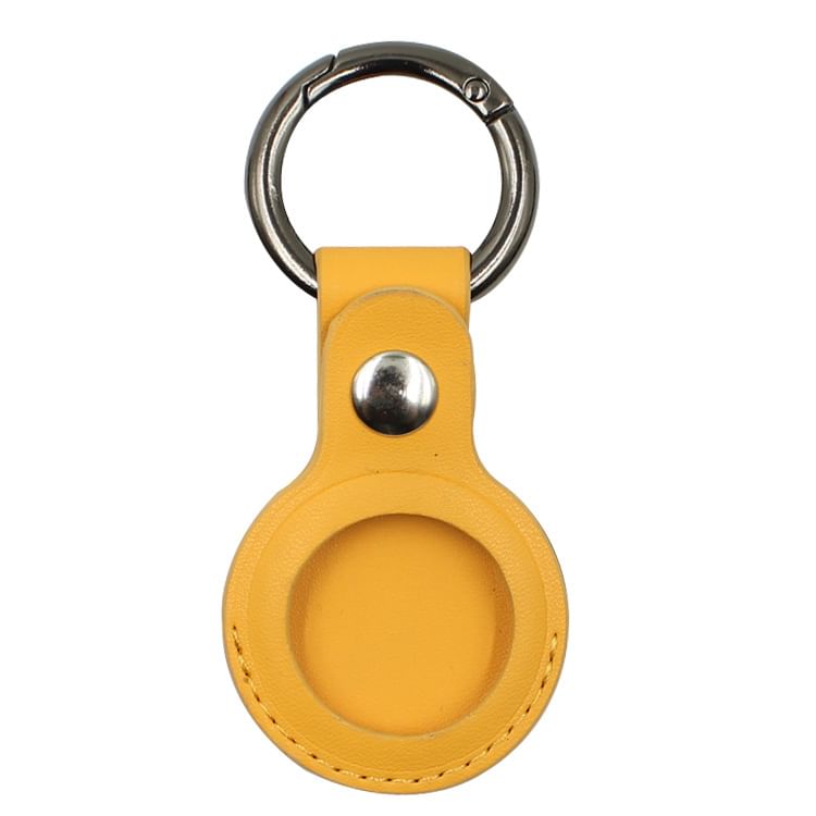 Faux AirTag Holder Keyring Leather