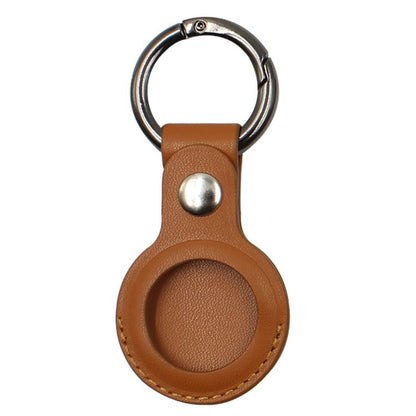 Faux AirTag Holder Keyring Leather