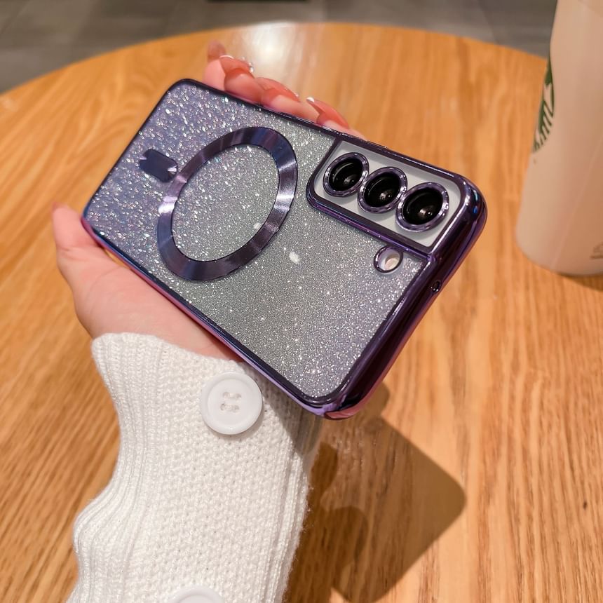 Magnetic Case Phone Glitter