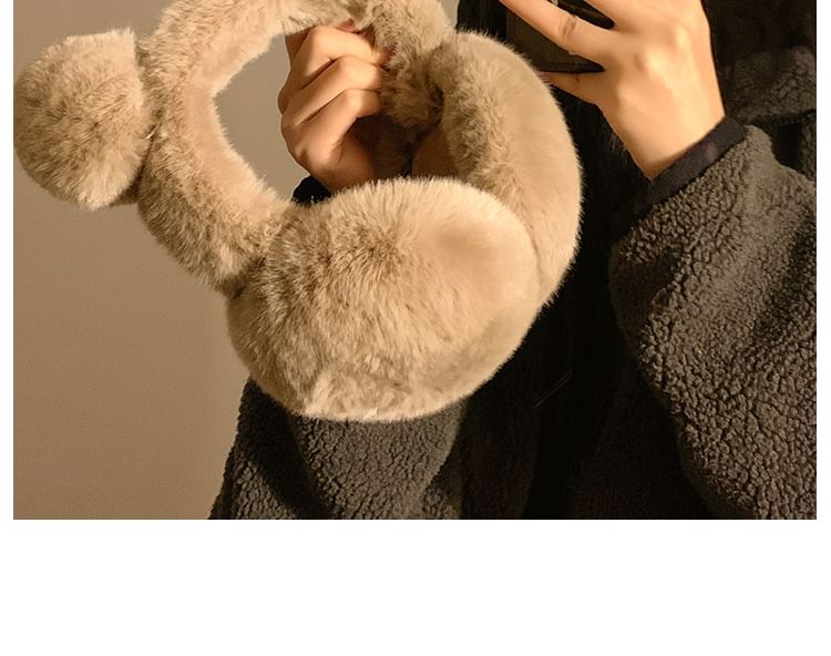 Bear Ear Earmuffs Chenille