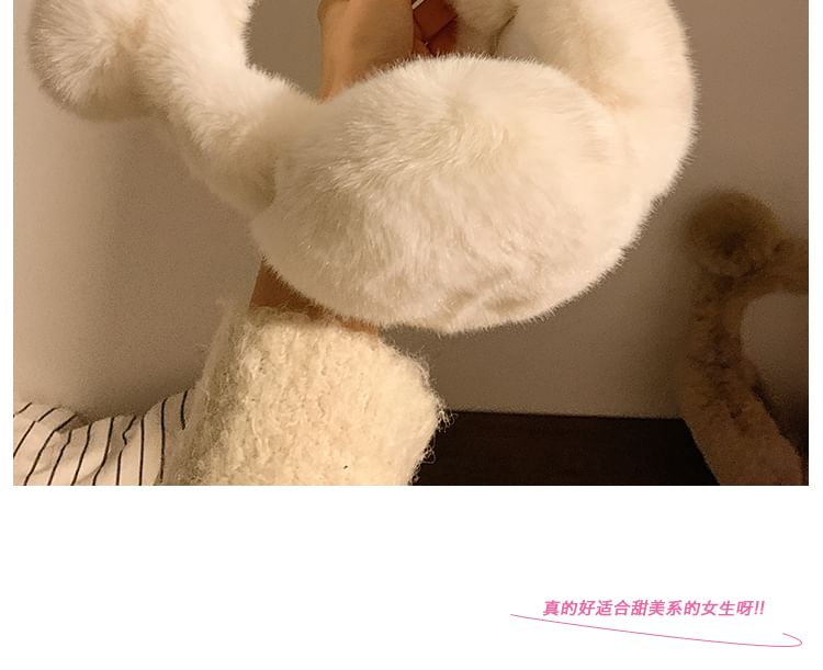Bear Ear Earmuffs Chenille