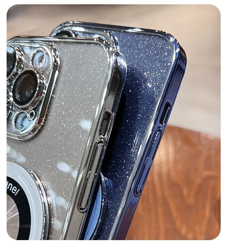 Stand Ring Case Glitter Phone