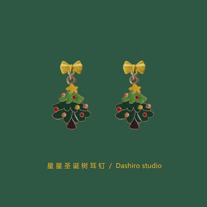 Drop Christmas On / Tree Clip Earring