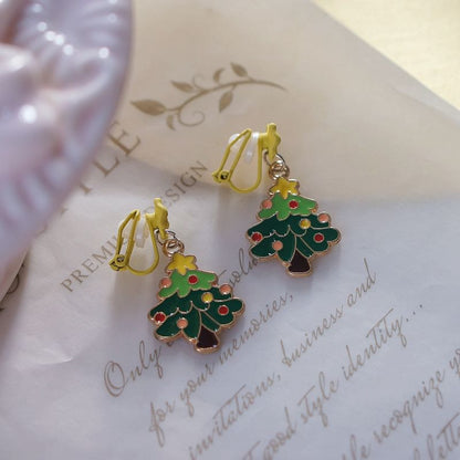 Drop Christmas On / Tree Clip Earring