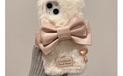 Chenille Bow Case Phone