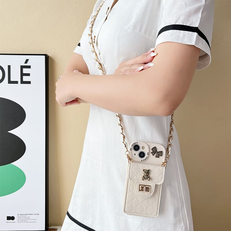 Phone Holder Case Bear Card